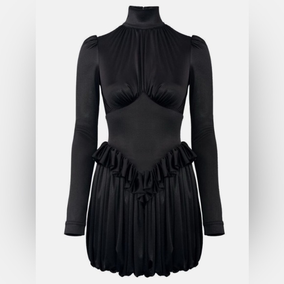 Paco Rabanne Dresses & Skirts - Paco Rabanne x H&M Black Bubble Mini Dress, Sz M